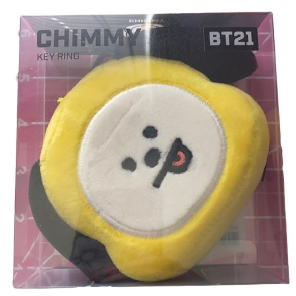 BTS 21‎ "Chimmy" yellow plushie line friends keychain - Picture 3 of 17